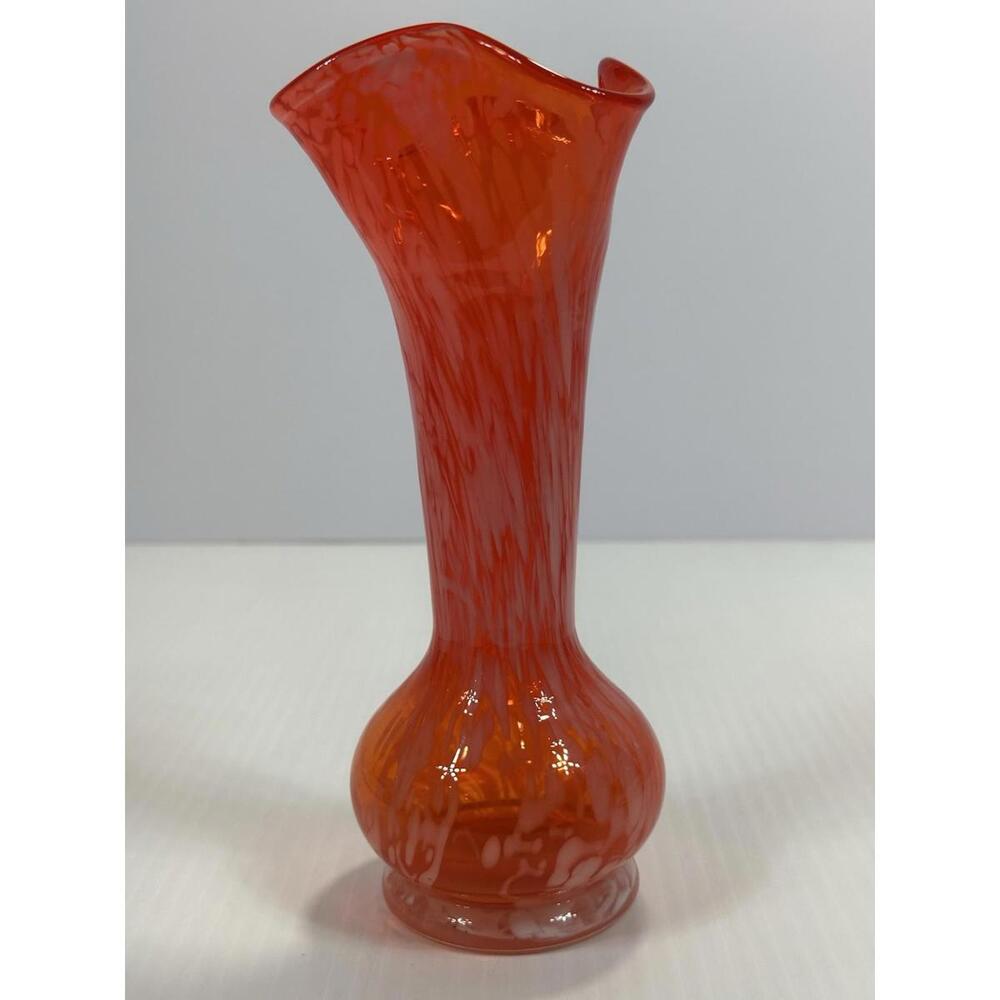 Vintage MCM Brass Figurine Lady‎ Orange Marble Candlestick Taper Candle Holder